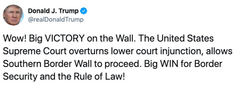 Bildkälla: Twitter/realDonaldTrump Bildkälla: Twitter/realDonaldTrump